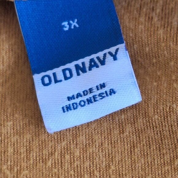 Old Navy Velvet Crop Drop Shoulder Balloon Sleeve Womens 3X Gold Mustard - Picture 5 of 10